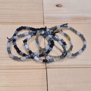Ensemble de 5 bracelets en perles de rocaille