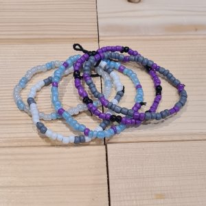 Ensemble de 5 bracelets en perles de rocaille
