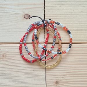 Ensemble de 5 bracelets en perles de rocaille