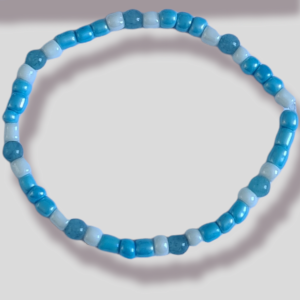Bracelet en perles de rocaille et pierres naturelles
